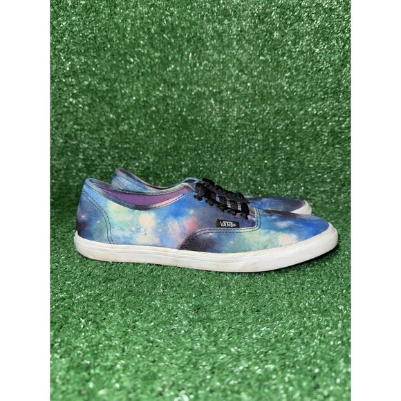 Vans Womens Classic Size 7.5 Shoes Blue Black Galaxy Space Skateboard Sneakers - Picture 1 of 10